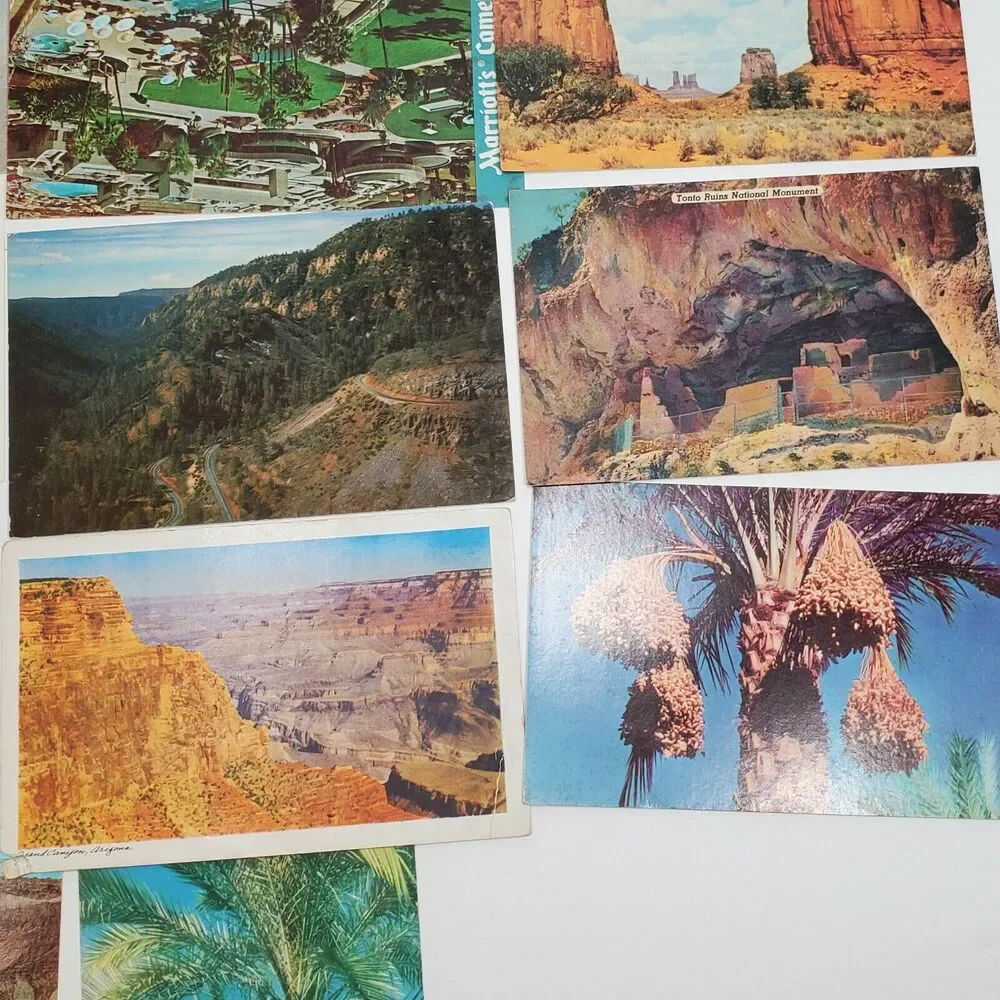 18 Arizona Post Card Lot Cool Springs Cabins Tasty Foods Safford Motel Scenic